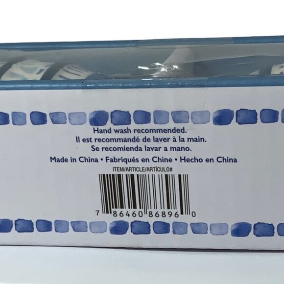 Global Tides Tropical Fish Salt Pepper Shaker Set Ceramic Coastal Blue White… - Picture 11 of 12